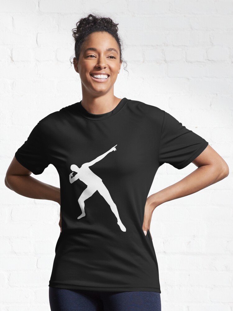 Discover Usain Bolt Born to Run Sleep Run Repeat Love Running Morning Run Fitness Gift Premium Apparel Funny Holiday Xmas | Active T-Shirt