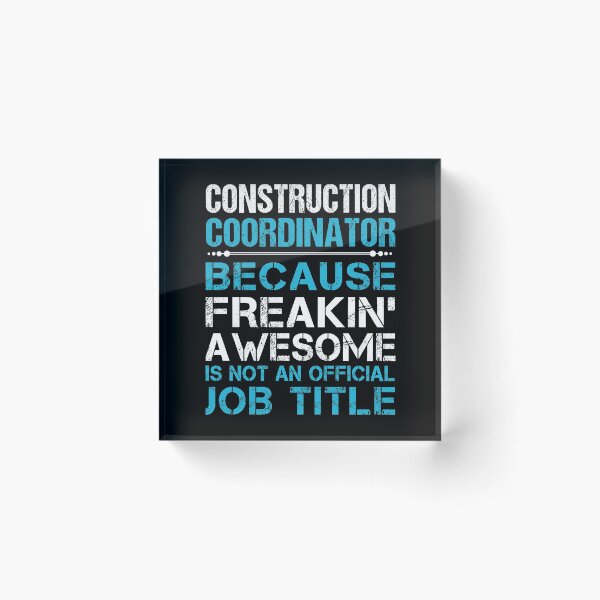 Item preview, Construction Coordinator T Shirt - Freaking Awesome Job Gift Item Tee designed and sold by oetate4774.