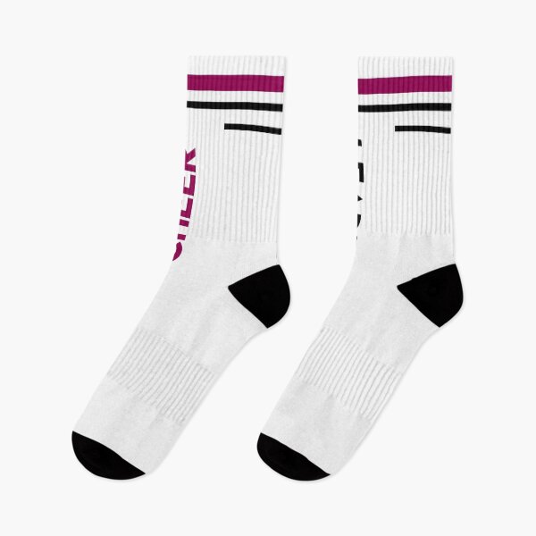 Item preview, Women Girls Cheerleader Gift Idea Striped Athletic Socks (Cheer leader) happy Socks Gifts designed and sold by NOorYES.