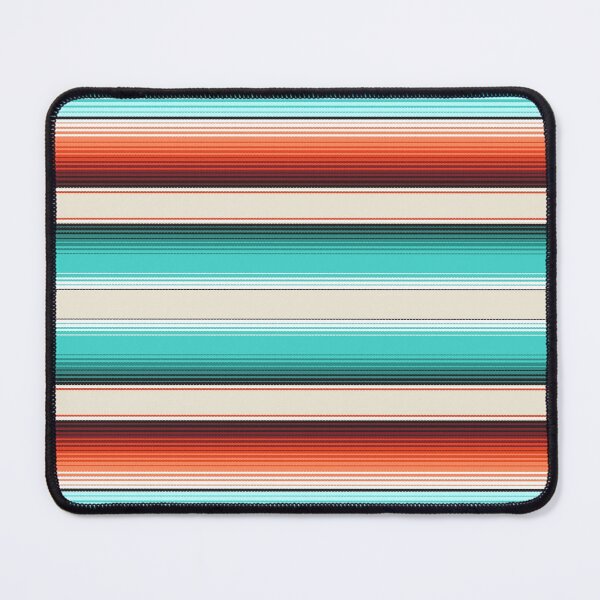 Item preview, Navajo White, Turquoise and Burnt Orange Southwest Serape Blanket Stripes designed and sold by Artefficient.