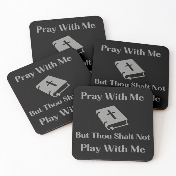 Item preview, Pray With Me Dont Play With Me - Gray designed and sold by Fabuluss4Life.