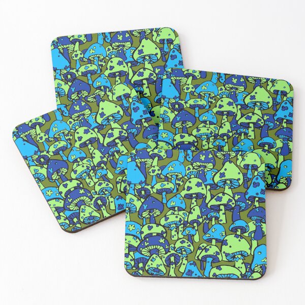 Item preview, 77 blue mushrooms designed and sold by HiddenStash.