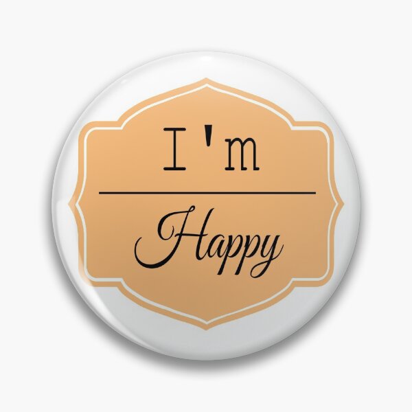 Item preview, I'm happy motivational quote. designed and sold by atktdesigns.