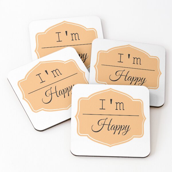 Item preview, I'm happy motivational quote. designed and sold by atktdesigns.