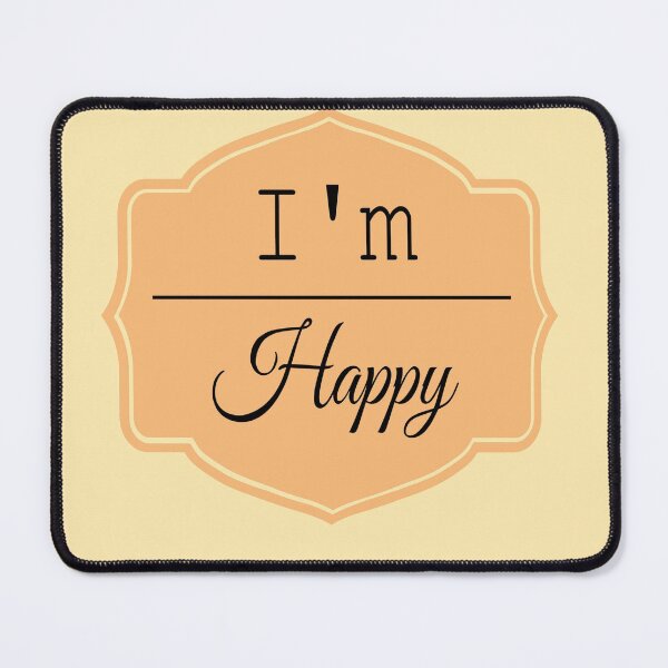 Item preview, I'm happy motivational quote. designed and sold by atktdesigns.