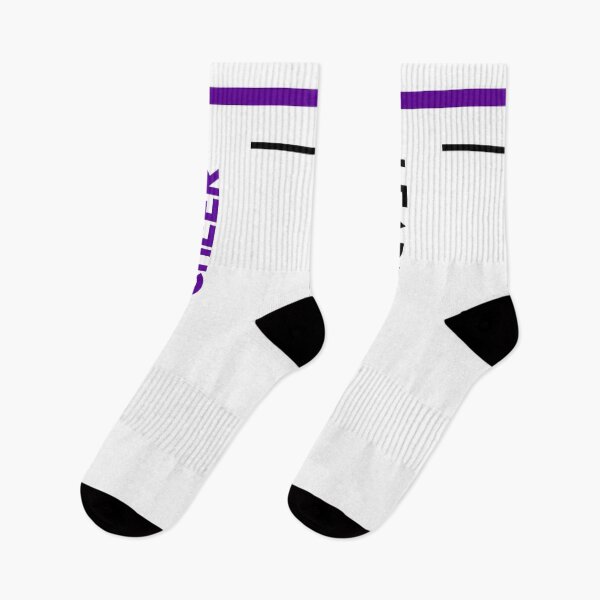 Item preview, Women Girls Cheerleader Gift Idea Striped Athletic Socks (Cheer leader) happy Socks Gifts Socks designed and sold by NOorYES.