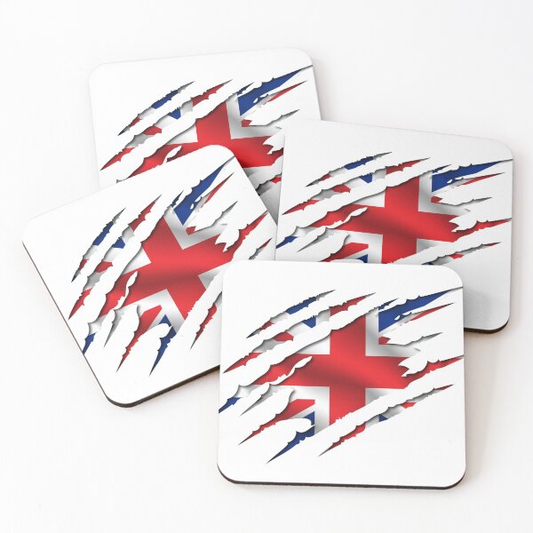 Artikelvorschau, Großbritannien Great Britain England Union Jack Fahne Flagge Riss Geschenks Geschenksidee entworfen und verkauft von BruSign.