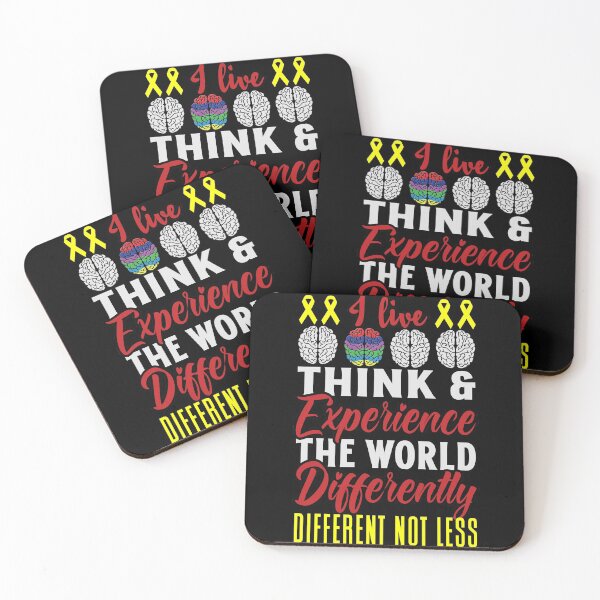 Item preview, I live, Think & Experience the World Differently. DIFFERENT NOT LESS designed and sold by Lam Assia.