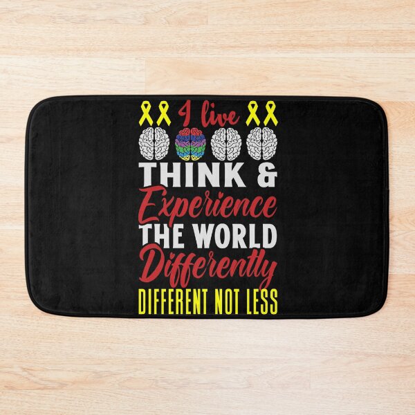 Item preview, I live, Think & Experience the World Differently. DIFFERENT NOT LESS designed and sold by Lam Assia.