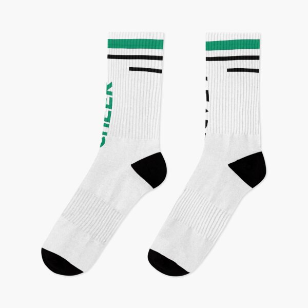 Item preview, Women Girls Cheerleader Gift Idea Striped Athletic Socks (Cheer leader) happy Socks Gifts Socks designed and sold by NOorYES.