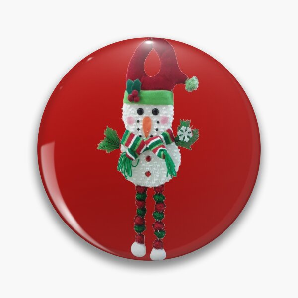 Item preview, Papá Noel colgante de nieve para Navidad con chal en color rojo BG designed and sold by LoloTrends.