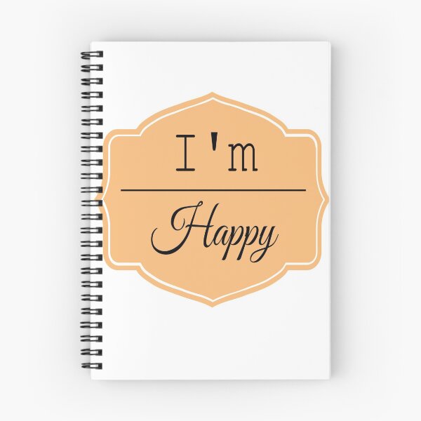 Item preview, I'm happy motivational quote. designed and sold by atktdesigns.