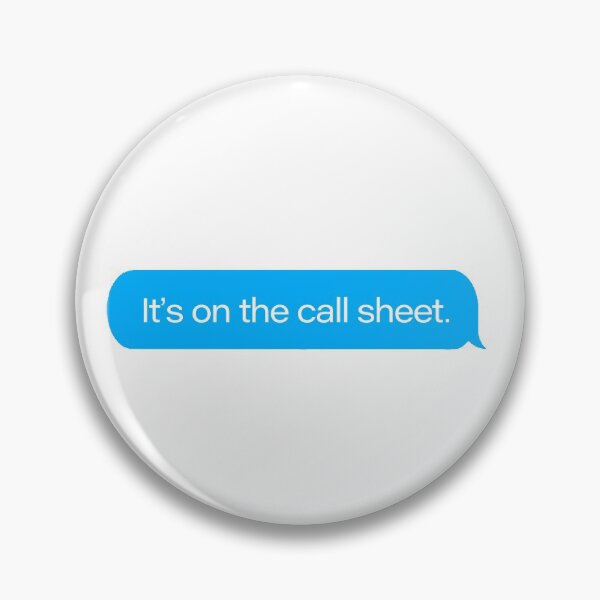 Item preview, It's On The Call Sheet Text Message designed and sold by goodbai.