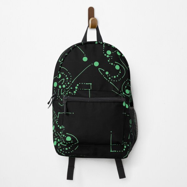Item preview, Funky Abstract Circle Walkways Emerald Green on Black designed and sold by that5280lady.