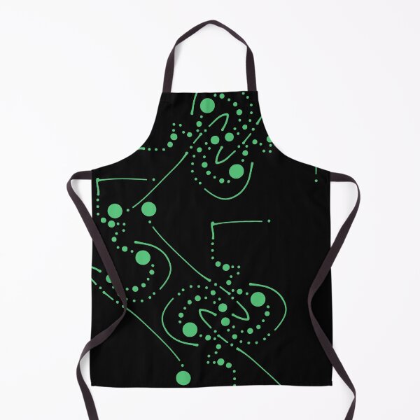 Item preview, Funky Abstract Circle Walkways Emerald Green on Black designed and sold by that5280lady.
