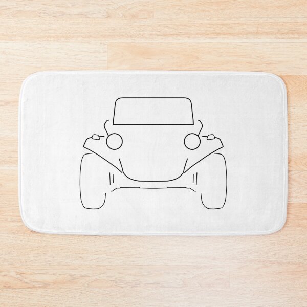 Item preview, 1960s classic dune buggy car black outline graphic designed and sold by soitwouldseem.