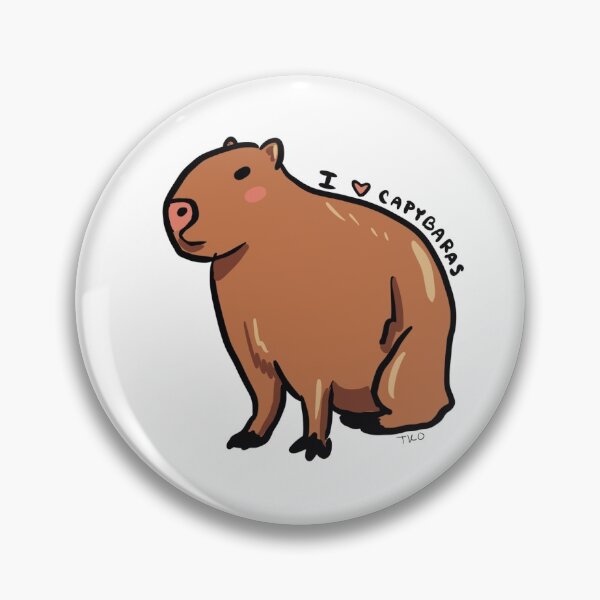 Capivara Pins and Buttons for Sale