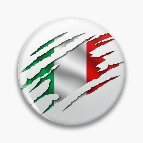 Aperçu de l'œuvre Italie drapeau italien poitrine déchirée idée cadeau déchirée patriote créée et vendue par BruSign.