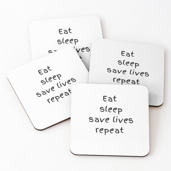 Item preview, Eat sleep save lives repeat, keep calm and save lives, nurse,  designed and sold by oufa.