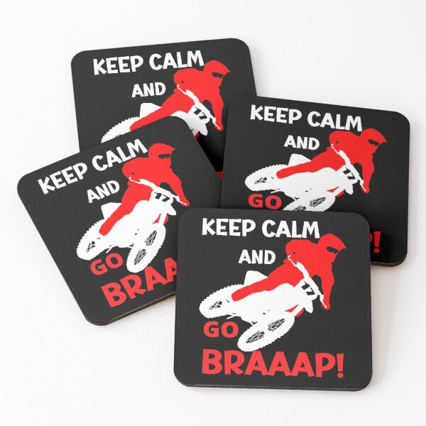 Item preview, KEEP CALM AND GO BRAAAP! ( Red and White) designed and sold by Wheeler-Styl3.