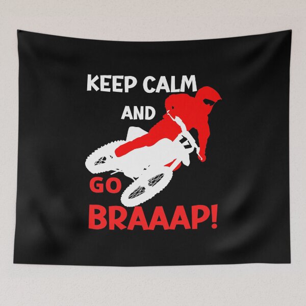 Item preview, KEEP CALM AND GO BRAAAP! ( Red and White) designed and sold by Wheeler-Styl3.