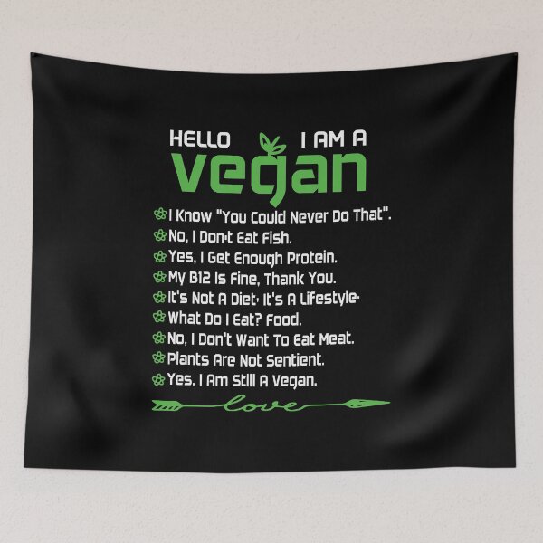 Item preview, hello i am a vegan designed and sold by Beinfashion.