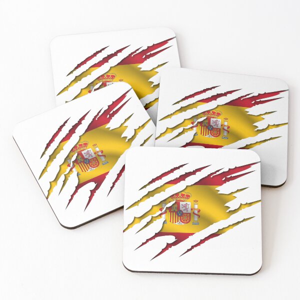 Item preview, Spain Spanish Flag Flag Torn Chest Crack Gift Idea Patriot designed and sold by BruSign.