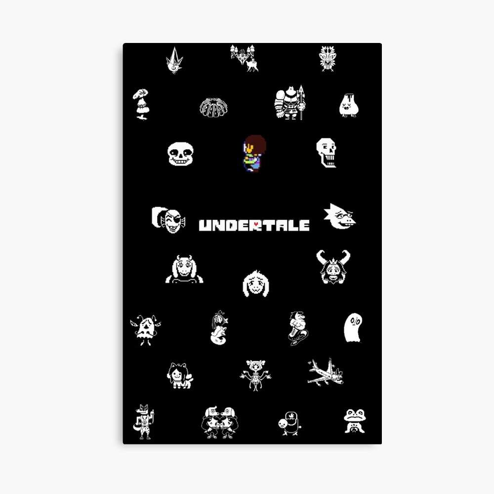 Undertale Collage Art Board Print By Phanforlife Redbubble