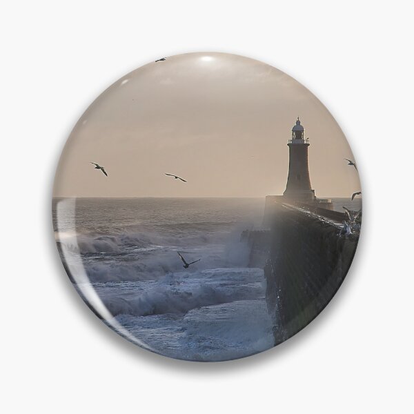 Item preview, Stormy weather at Tynemouth Pier - Panorama designed and sold by Violaman.
