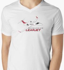 Learjet Men's V-Neck T-Shirt