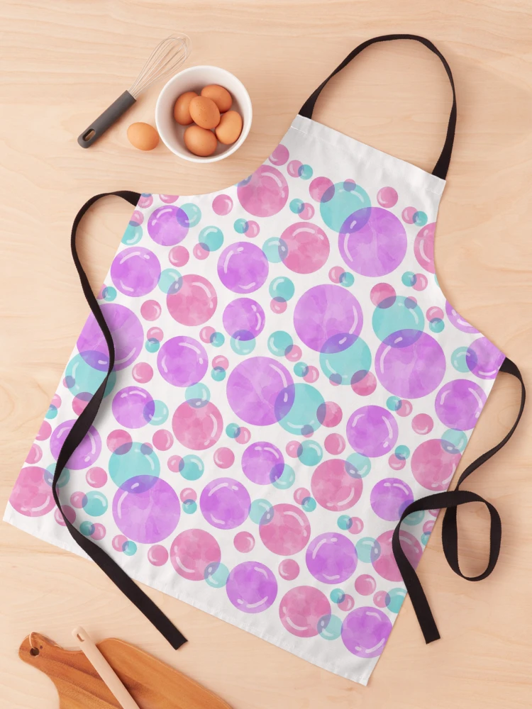 Thumbnail 1 of 6, Apron, The Colorful Beautiful Bubbles designed and sold by RaspberryParty.