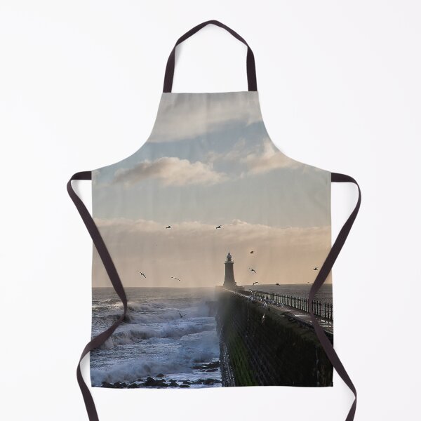 Item preview, Stormy weather at Tynemouth Pier - Panorama designed and sold by Violaman.