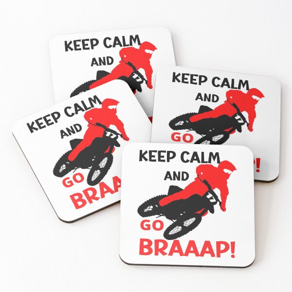 Item preview, KEEP CALM AND GO BRAAAP! ( Red and Black) designed and sold by Wheeler-Styl3.