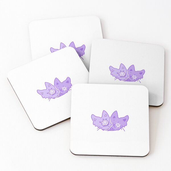 Item preview, Two faced purple cats designed and sold by Maine  & Mags.