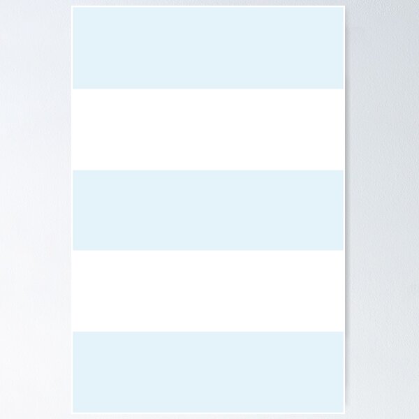 Item preview, Large PALE BLUE and WHITE Horizontal STRIPES  designed and sold by RachelMacht.