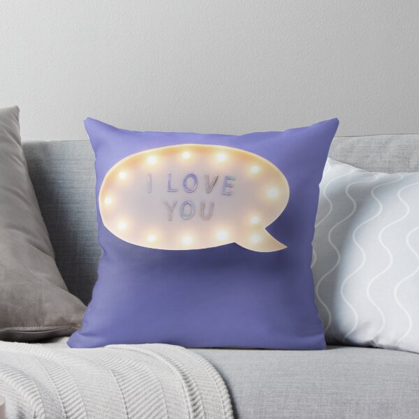 Item preview, flat lay love holiday celebration text I love you on lightbox on purple background designed and sold by Evgeniia Biriukova.