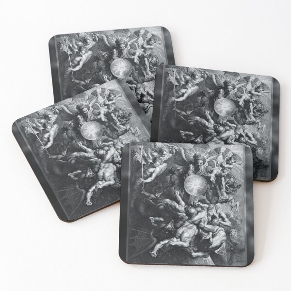 Item preview, Michael En De Val Van De Opstandige Engelen by Lucas Vorsterman The Elder Fine Art Xzendor7 Old Masters Reproductions designed and sold by Xzendor7 Digital Art Creations.