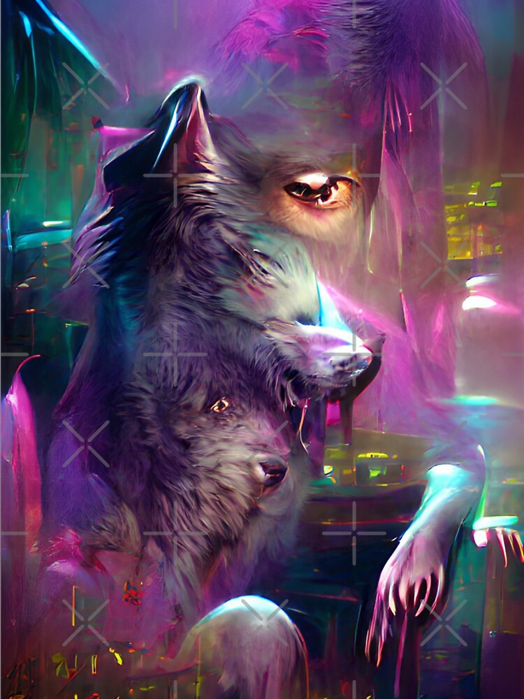 "Wolf Eye Abstract Art " Sticker for Sale by NoCelebrity Redbubble