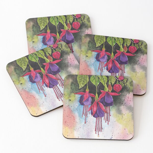 Item preview, Vibrant Fuchsia Watercolour Artwork designed and sold by Oirabot.