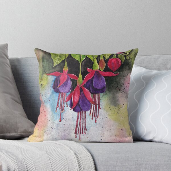 Item preview, Vibrant Fuchsia Watercolour Artwork designed and sold by Oirabot.