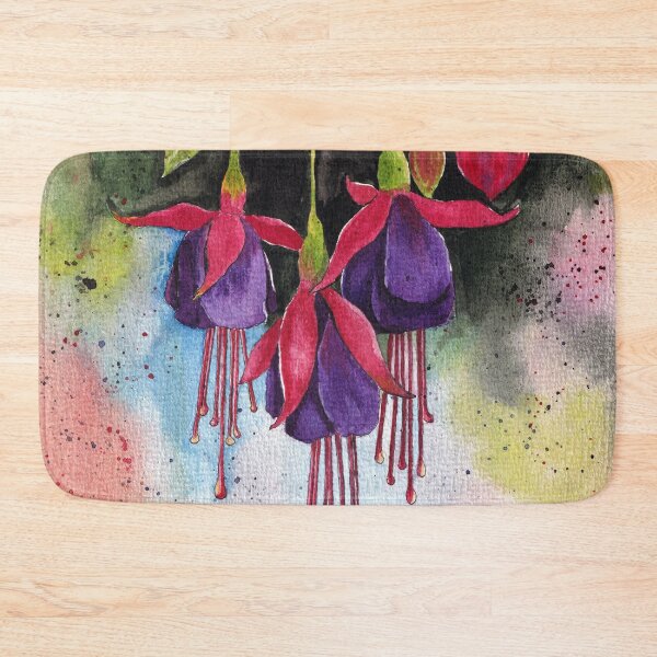 Item preview, Vibrant Fuchsia Watercolour Artwork designed and sold by Oirabot.