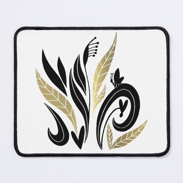 Golden Leaves Mouse Pad