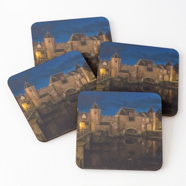 Item preview, Amersfoort Koppelpoort by night  designed and sold by hawkie.