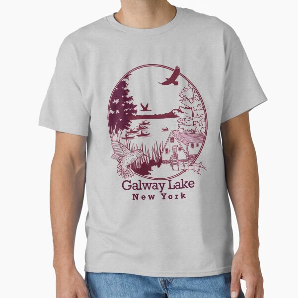 Item preview, Galway Lake, Maroon with Font  designed and sold by LaurenMarieArt.