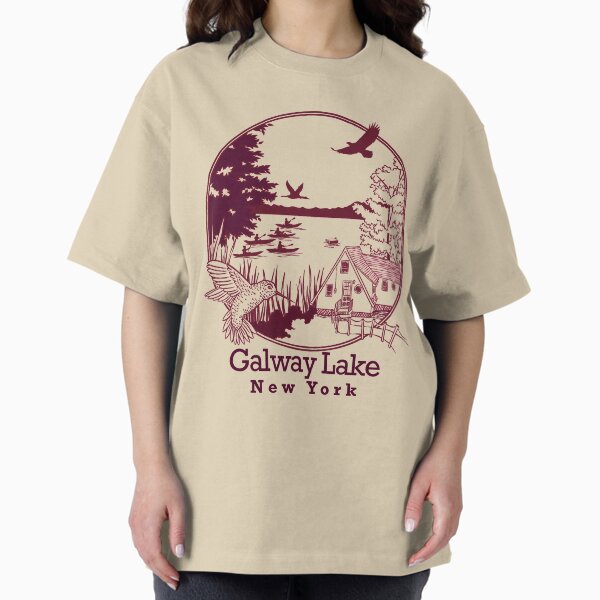Item preview, Galway Lake, Maroon with Font  designed and sold by LaurenMarieArt.