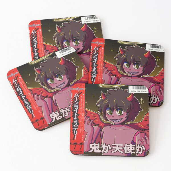 Item preview, Vaporwave anime aesthetic devil angel boy designed and sold by kinseinohime.