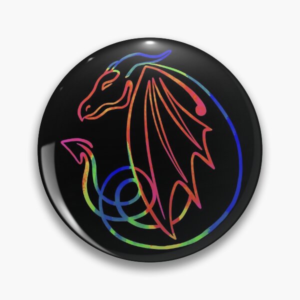 Item preview, Rainbow Celtic Dragon Line Art designed and sold by Tarnya Jones.