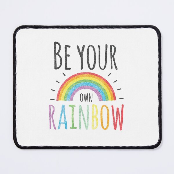Item preview, Be you own Rainbow in white background- Positive Mindset - Self Care - Self motivation - Reminder to self. designed and sold by happyrays.