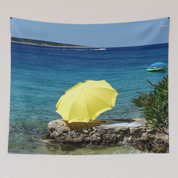 Item preview, Yellow Sunshade Summer Umbrella designed and sold by ALEX PHOTO DREAMS.