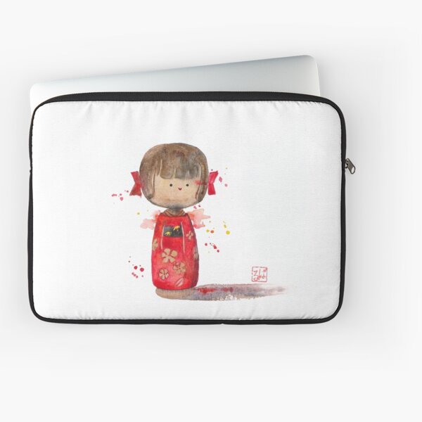 Item preview, Red Kokeshi doll designed and sold by Barbaraluel.